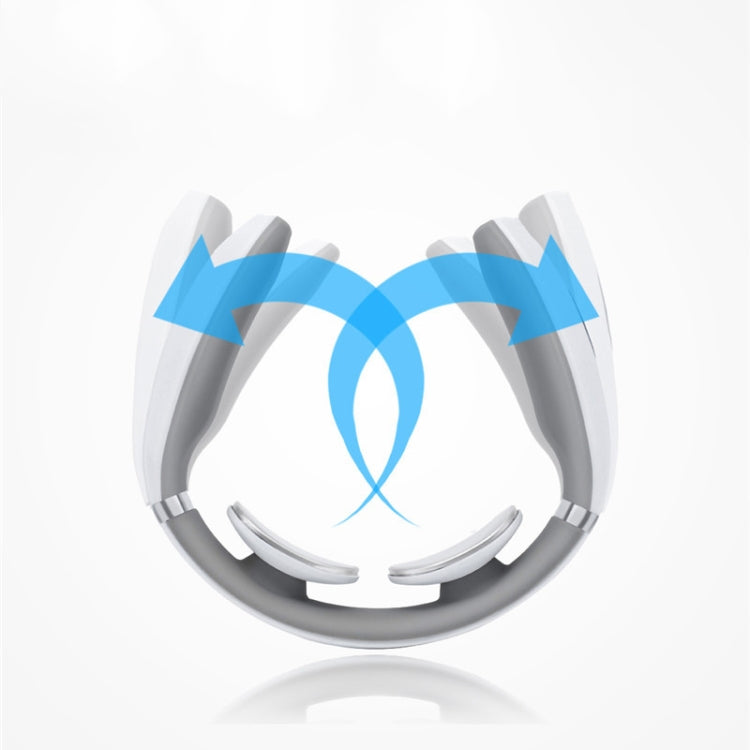 Cervical Vertebra Massager Charging Intelligent Pulse Physiotherapy Instrument Electromagnetic Vibration Neck Protector, Colour:White - HoMEdemic™ 