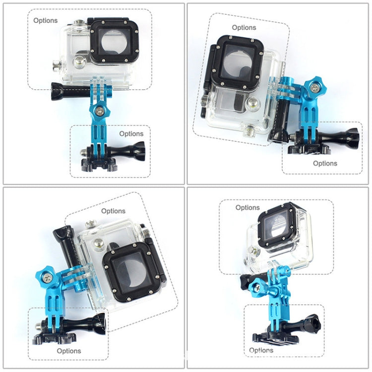 Action Camera Universal Aluminum Alloy Three-way Adjustment Arm 360 Degree Adapter(Red) - HoMEdemic™ 
