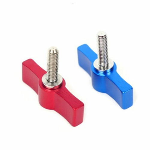 10PCS T-shaped Screw Multi-directional Adjustment Hand Screw Aluminum Alloy Handle Screw, Specification:M4(Red) - HoMEdemic™ 