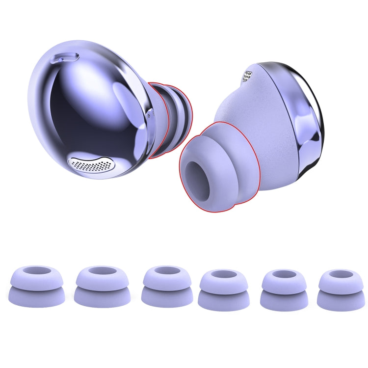 For Samsung Galaxy Buds Pro AhaStyle PT168 Silicone Earphone Earcups, Size:S+M+L(Purple) - HoMEdemic™ 