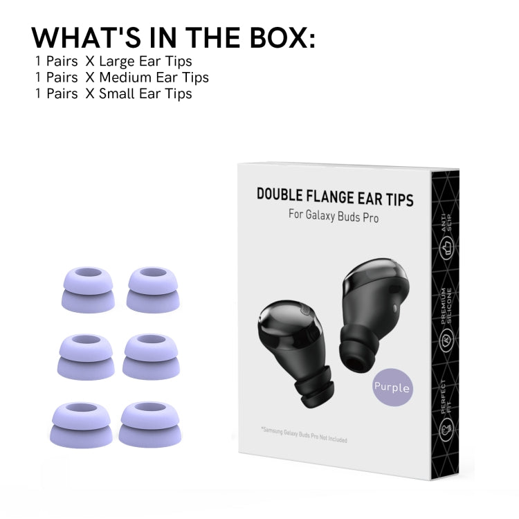For Samsung Galaxy Buds Pro AhaStyle PT168 Silicone Earphone Earcups, Size:S+M+L(Purple) - HoMEdemic™ 