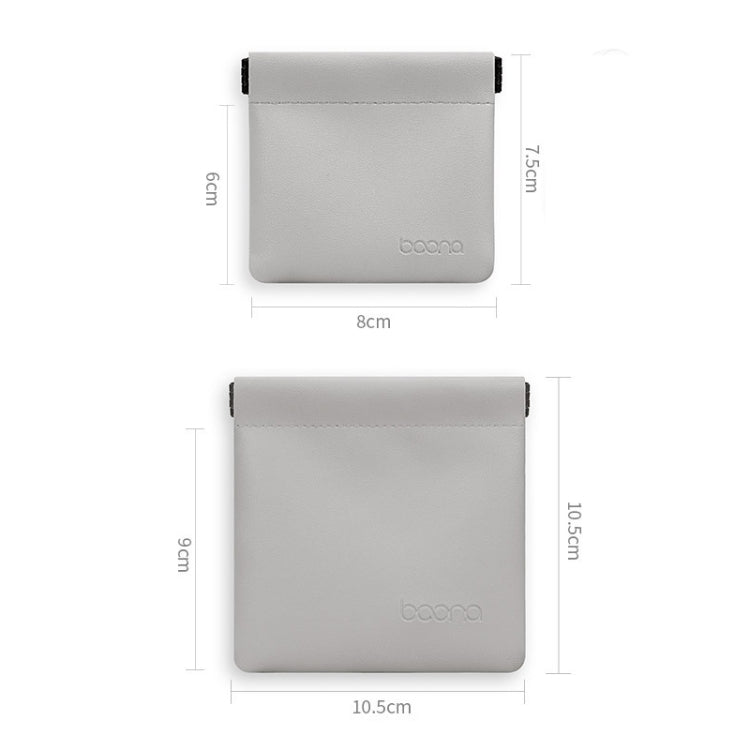 2 PCS Baona Earphone Data Cable Storage Bag Mini Portable U Disk Earphone Bag, Size:Small(Gray) - HoMEdemic™ 