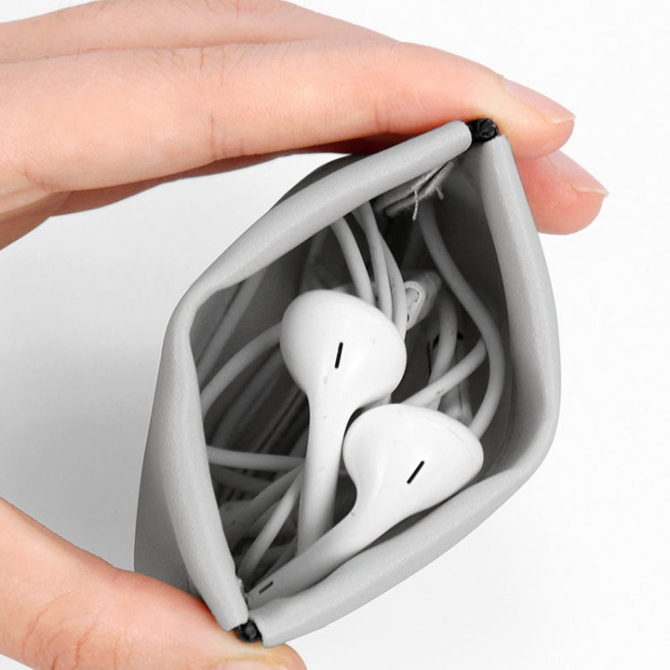 2 PCS Baona Earphone Data Cable Storage Bag Mini Portable U Disk Earphone Bag, Size:Small(Gray) - HoMEdemic™ 
