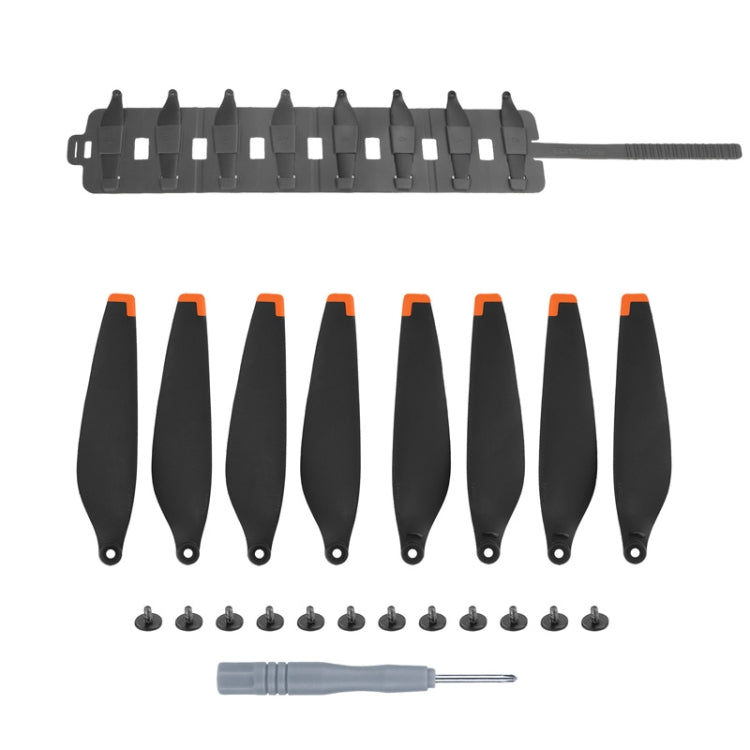 Sunnylife MM3-SN443 For Mini 3 Pro Propeller Blades + Silicone Folding Storage Bag(Orange Tip+Gray Bag) - HoMEdemic™ 
