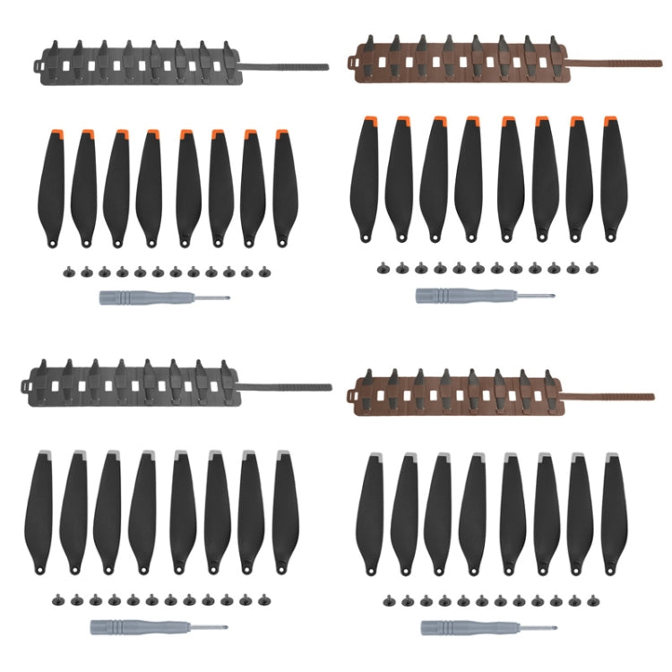 Sunnylife MM3-SN443 For Mini 3 Pro Propeller Blades + Silicone Folding Storage Bag(Orange Tip+Brown Bag) - HoMEdemic™ 