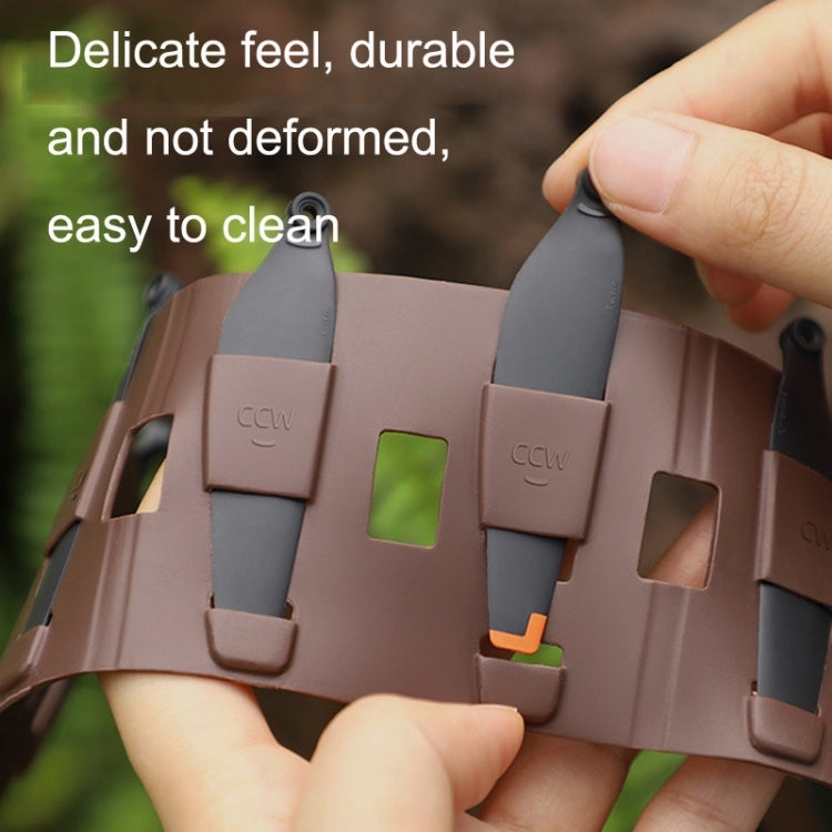 Sunnylife MM3-SN443 For Mini 3 Pro Propeller Blades + Silicone Folding Storage Bag(Orange Tip+Brown Bag) - HoMEdemic™ 