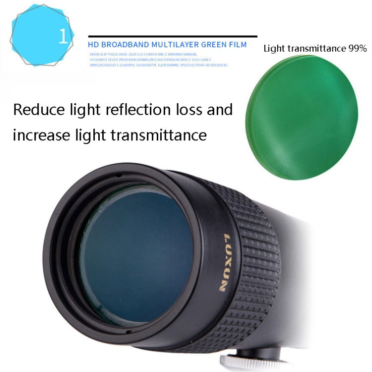 LUXUN 10-30x40 Single-Cylinder HD High-Power Telescope Mobile Phone Mini Telescope(Telescope & Phone Clip & Tripod) - HoMEdemic™ 