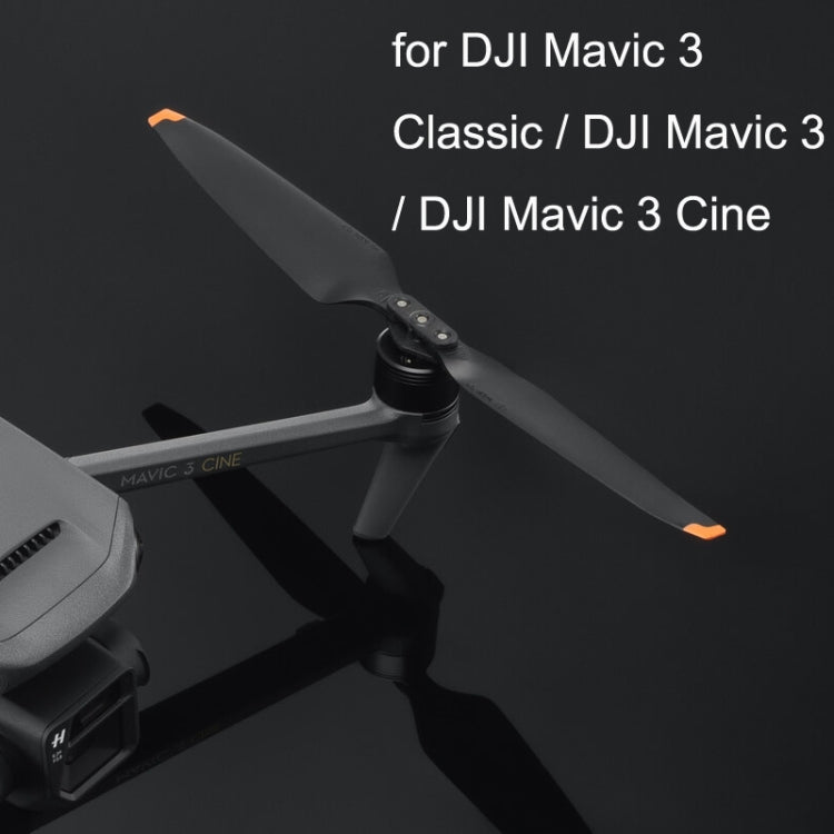Original For DJI Mavic 3 Pro / 3 Classic / 3 / 3 Cine /  3 Pro Cine 1 Pair Noise Reduction Propeller(Black) - HoMEdemic™ 