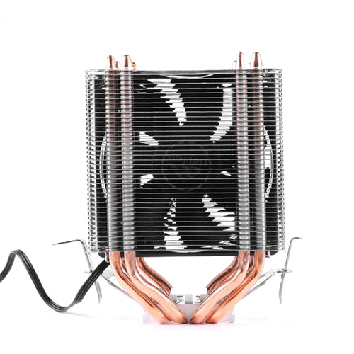 Desktop Computer 6 Copper Tube CPU Radiator Super Quiet Without Light 3-pin Single Fan - HoMEdemic™ 