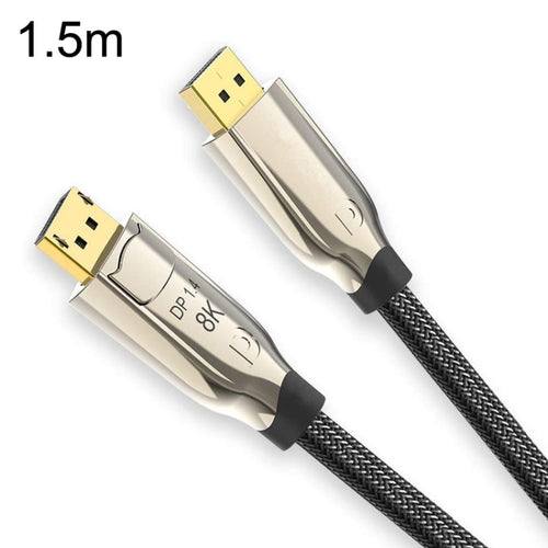 1.5m 1.4 Version DP Cable Gold-Plated Interface 8K High-Definition Display Computer Cable OD6.0MM 30AWG With Nylon Mesh(Gold) - HoMEdemic™ 