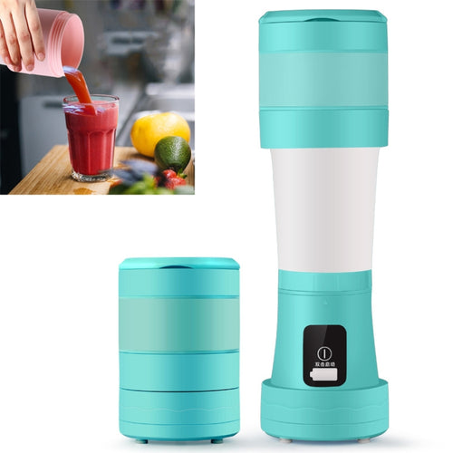 Folding Mini Juicer Household Multifunctional Portable Telescopic USB Charging Juicer Cup(Blue) - HoMEdemic™ 