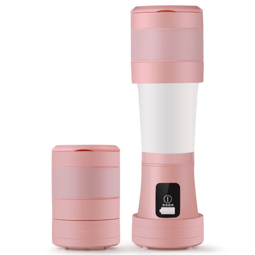 Folding Mini Juicer Household Multifunctional Portable Telescopic USB Charging Juicer Cup(Pink) - HoMEdemic™ 