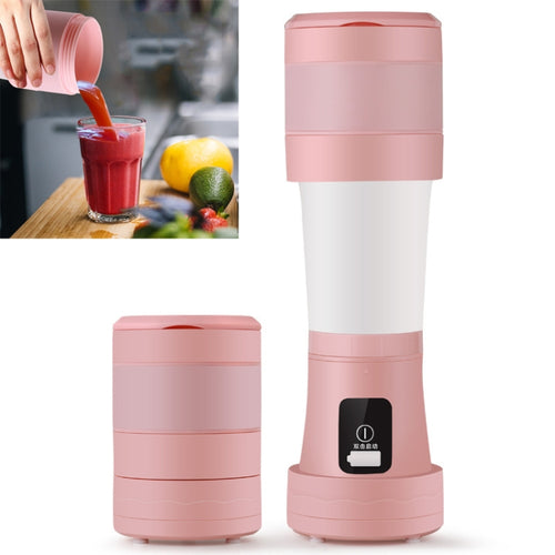 Folding Mini Juicer Household Multifunctional Portable Telescopic USB Charging Juicer Cup(Pink) - HoMEdemic™ 