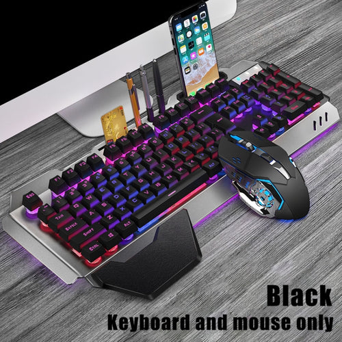 K680 Rechargeable Wireless Keyboard and Mouse Set(Black Mixed Color) - HoMEdemic™ 