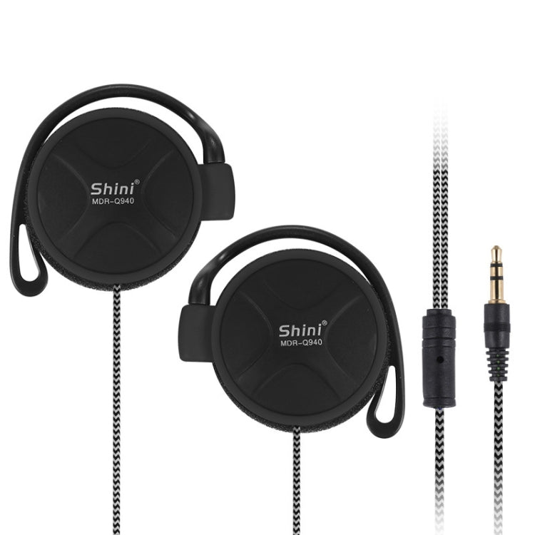 Shini Q940 3.5mm Super Bass EarHook Earphone for Mp3 Player Computer Mobile(Black No Mic) - HoMEdemic™ 