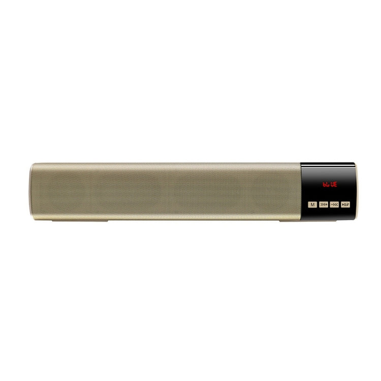 TOPROAD High Power 10W HIFI Portable Wireless Bluetooth Speaker Stereo Soundbar TF FM USB Subwoofer Column for Computer TV Phone(Gold) - HoMEdemic™ 