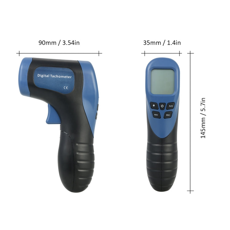 Non-contact High-precision Tachometer Digital Display Motor Speedometer - HoMEdemic™ 