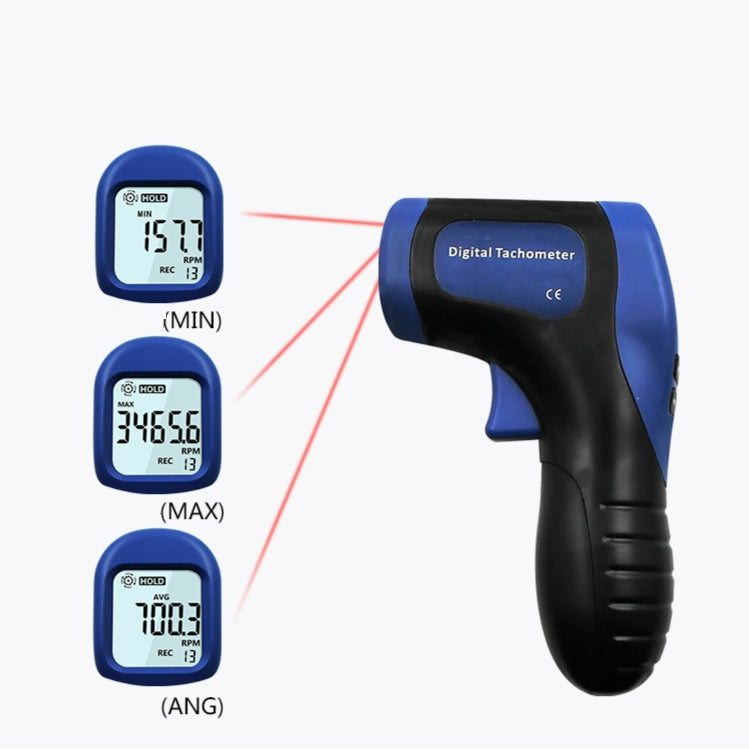 Non-contact High-precision Tachometer Digital Display Motor Speedometer - HoMEdemic™ 