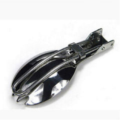 2 PCS Outdoor Camping Hiking Stainless Steel Metal Fork Spoon Tableware Cookout Picnic Folding Spork - HoMEdemic™ 