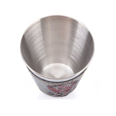 4 in 1 70ml Outdoor Camping Tableware Travel Cups Set Picnic Supplies Stainless Steel Wine Beer Cup Whiskey Mugs PU Leather - HoMEdemic™ 