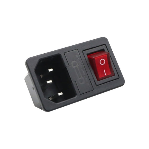 Three-pin Power Socket with Safety Switch | 10 PCS AC-01 - HoMEdemic™ 