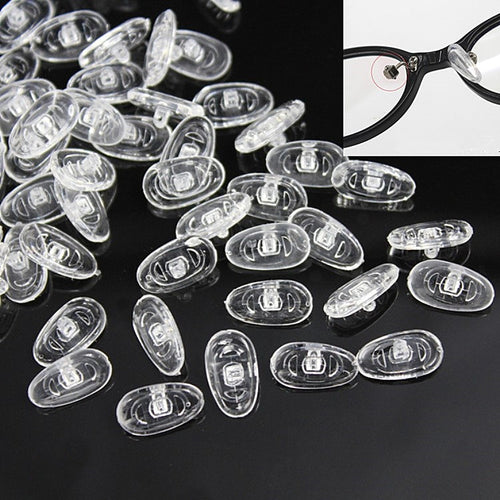 10 Pairs Silicone Screw-type Plastic Coated Non-slip Nose Pad Glasses Frame Accessories - HoMEdemic™ 