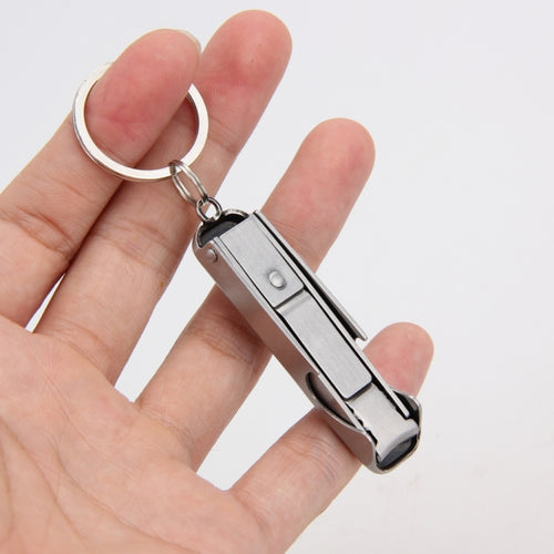 2 in 1 EDC Pocket Tool Outdoor Bottle Opener Toe Nail Clippers Cutter Key Chain Nail File Key Ring - HoMEdemic™ 