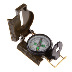 Portable Folding Army Green Lens Compass Multifunction Mini Camping Climbing Outdoor Tool, Army Green - HoMEdemic™ 