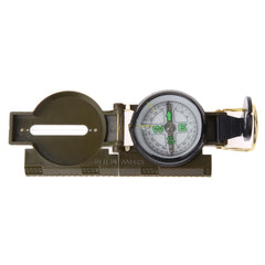 Portable Folding Army Green Lens Compass Multifunction Mini Camping Climbing Outdoor Tool, Army Green - HoMEdemic™ 