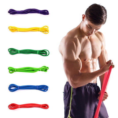 Elastic Natural Latex Resistance Band Yoga Fitness Equipment, Circumference: 2.08m, Random Color Delivery - HoMEdemic™ 