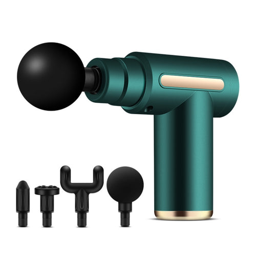 Fascia Gun Pocket Electric Shock Gun  Muscle Massage Gun, Specification: Classic Mini (Green) - HoMEdemic™ 