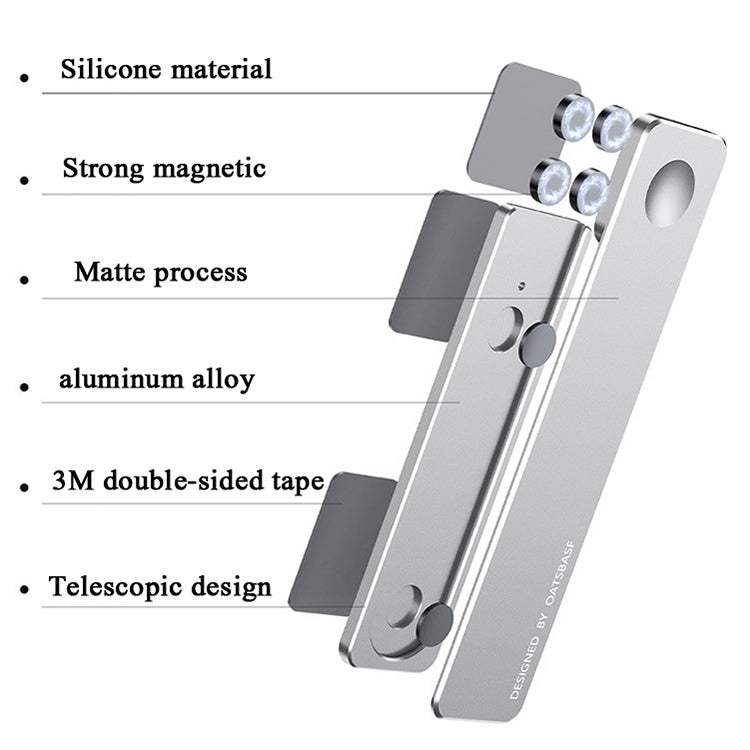 Oatsbasf  Mobile Phone Computer Sync Screen Aluminum Alloy Bracket Computer Expansion Bracket(Silver) - HoMEdemic™ 