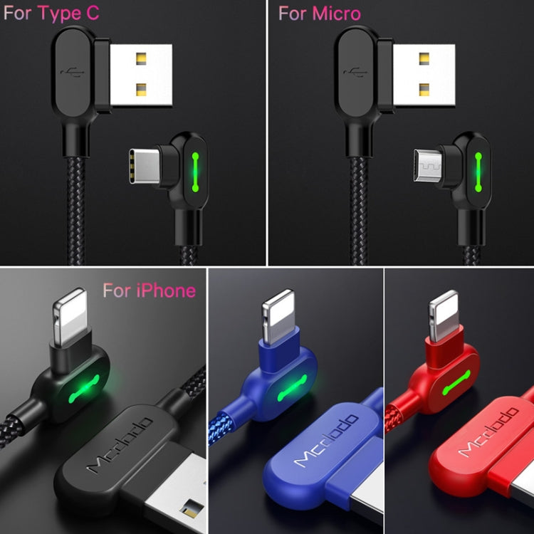 MCDODO 2A USB to 8 Pin Fast Charging Data Cable, Length:1.8m(Black) - HoMEdemic™ 