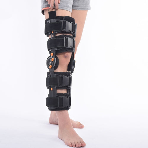 12-Hole Length Adjustable Adult Knee Bracket Leg Fixed Bracket ,Style: Buckle For Easy Wear, Specification: No strap - HoMEdemic™ 