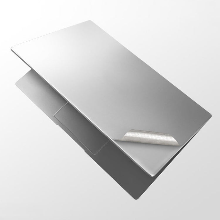 JRC 4 In 1 0.2mm Metal Texture Upper Cover Film + Bottom Cover Film + Full-Support Film + Touchpad Film Laptop Body Protective Film Sticker Set For Huawei Matebook D 14 inch (Silver) - HoMEdemic™ 