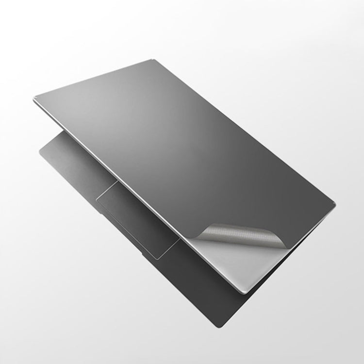 JRC 4 In 1 0.2mm Metal Texture Upper Cover Film + Bottom Cover Film + Full-Support Film + Touchpad Film Laptop Body Protective Film Sticker Set For Huawei Matebook D 14 inch (Gray) - HoMEdemic™ 
