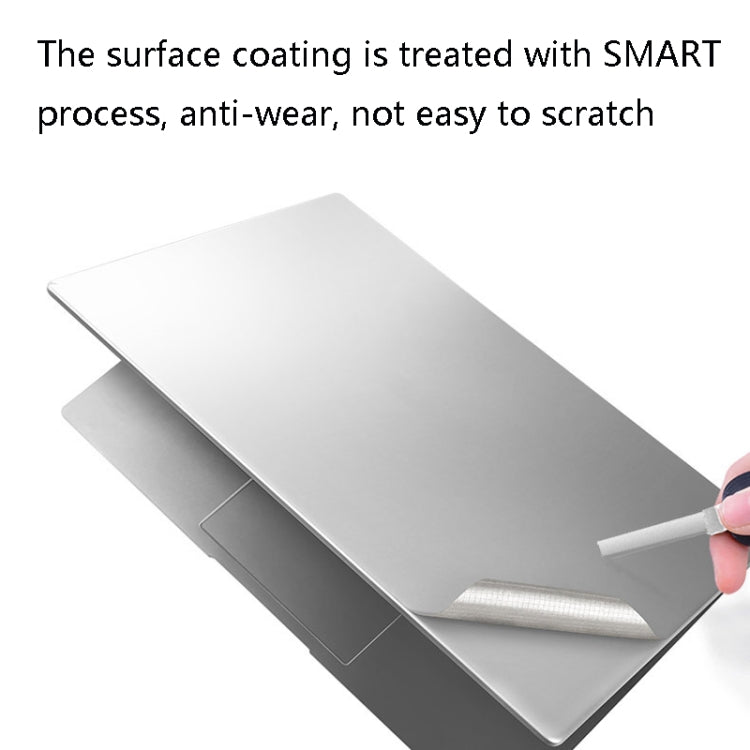 JRC 4 In 1 0.2mm Metal Texture Upper Cover Film + Bottom Cover Film + Full-Support Film + Touchpad Film Laptop Body Protective Film Sticker Set For Huawei Matebook D 14 inch (Champagne Gold) - HoMEdemic™ 