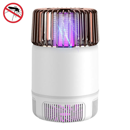 USB Photocatalyst Mosquito Killer Electrical Shock Two-In-One Mosquito Killer White Gold  (Electric Shock + Suction) - HoMEdemic™ 