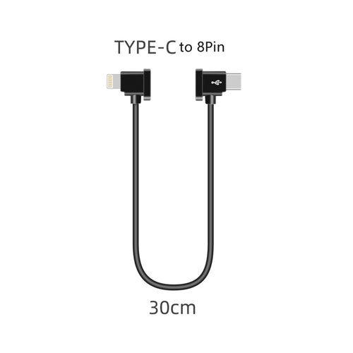 Sunnylife TY-X9304 Suitable For DJI Mavic Air 2S / DJI FPV Flight Glasses V2 / Mavic Mini2 / Osmo Pocket 2 Mobile Phone Tablet Cable 30cm Type-C to 8 Pin Cable - HoMEdemic™ 