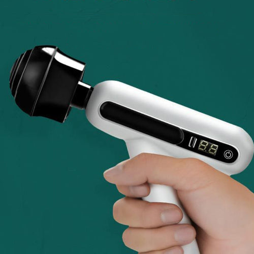 Mini Portable USB Rechargeable Electric Fascia Gun Muscle 12-speed Adjustable LCD Touch Screen Massage Gun - HoMEdemic™ 