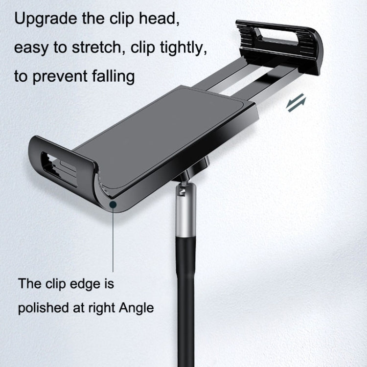 SSKY L6 Bedside Sofa Live Landing Phone Tablet Computer Bracket, Style: Base Heavy Telescopic Version (White) - HoMEdemic™ 