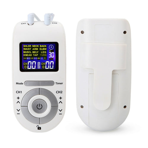 100B 12-mode Digital Meridian Physiotherapy Instrument Electronic Acupoint Pulse Acupuncture Massager, Specification: Battery Type(White) - HoMEdemic™ 