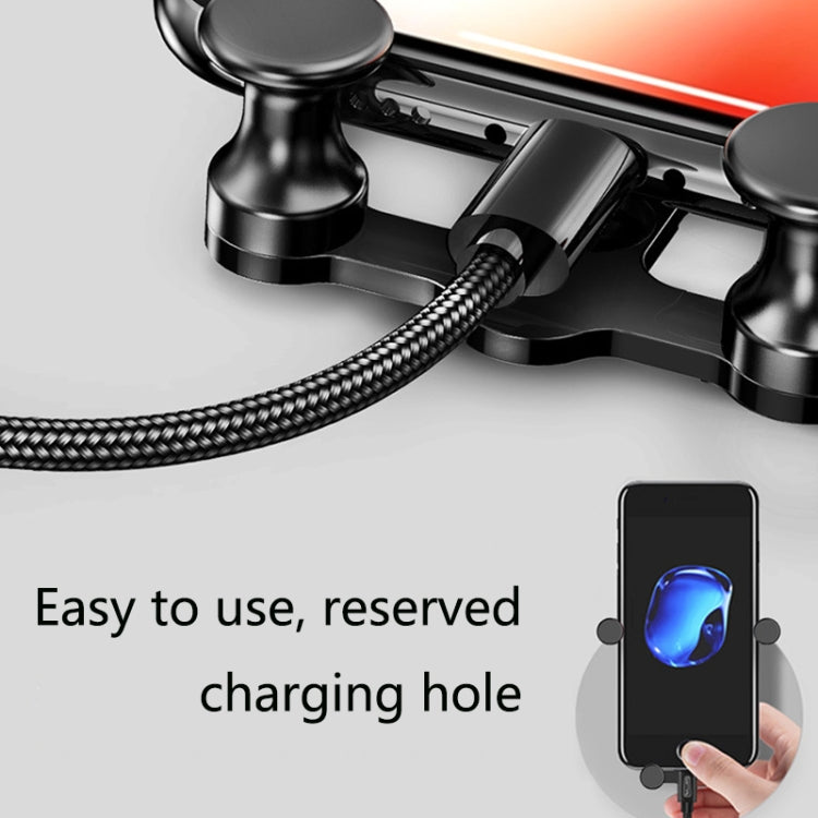 OATSBASF Car Air Outlet Gravity Mobile Phone Holder Snap-On Metal Bracket(Silver) - HoMEdemic™ 