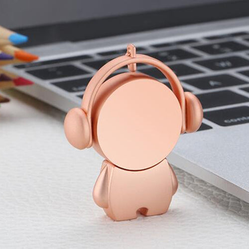 Y01 Metal Musician Car Cartoon Style U Disk, Capacity: 8GB(Rose Gold) - HoMEdemic™ 