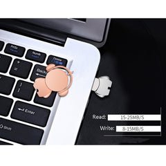 Y01 Metal Musician Car Cartoon Style U Disk, Capacity: 64GB(Silver) - HoMEdemic™ 