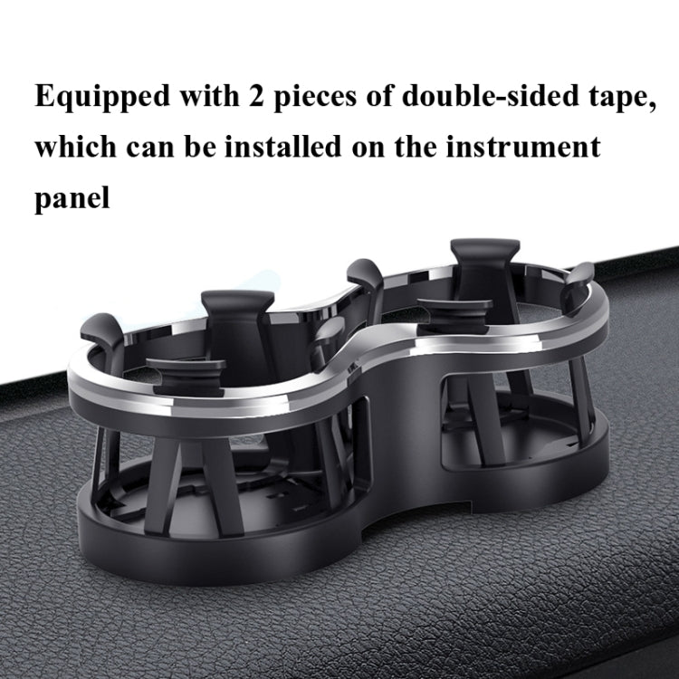 SHUNWEI SD-1038 Car Dual-Hole Water Cup Holder Cola Vacuum Flask Holder One For Two Beverage Holders, SD-1038 - HoMEdemic™ 