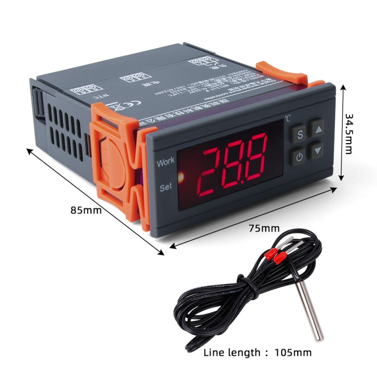 MH-1210W Digital LCD Temperature Controller Thermocouple Thermostat Regulator with Sensor Termometer, Temperature Range: -50 to 110 Degrees Celsius, MH-1210W - HoMEdemic™ 