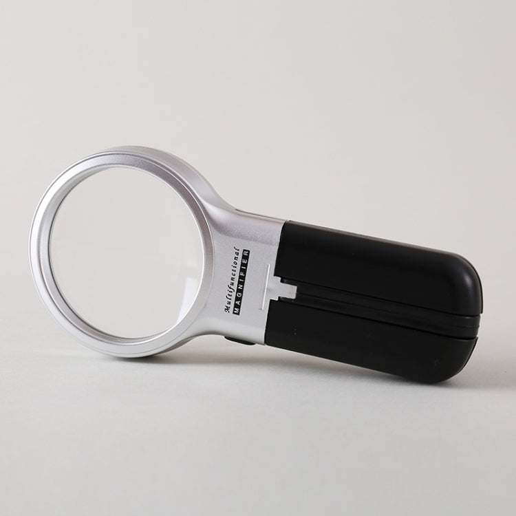 Th7006 Multi-Function Folding Magnifying Mirror With LED Lamp Hold Bracket Two-Purpose Reading Repair Acrylic 3 Times Magnifier, Th7006 - HoMEdemic™ 