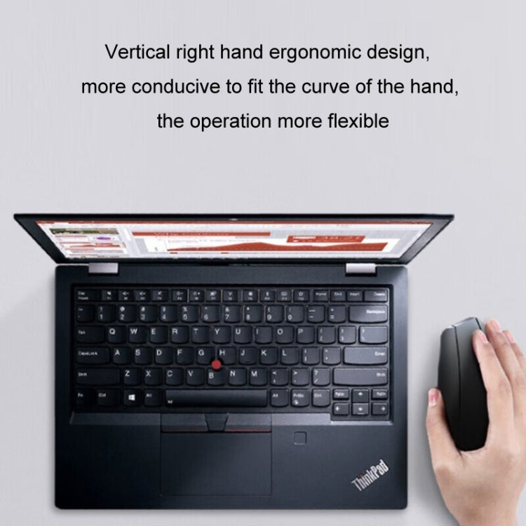 Lenovo Thinkbook Wireless Mouse Ergonomic Design Side Grip Mice - HoMEdemic™ 