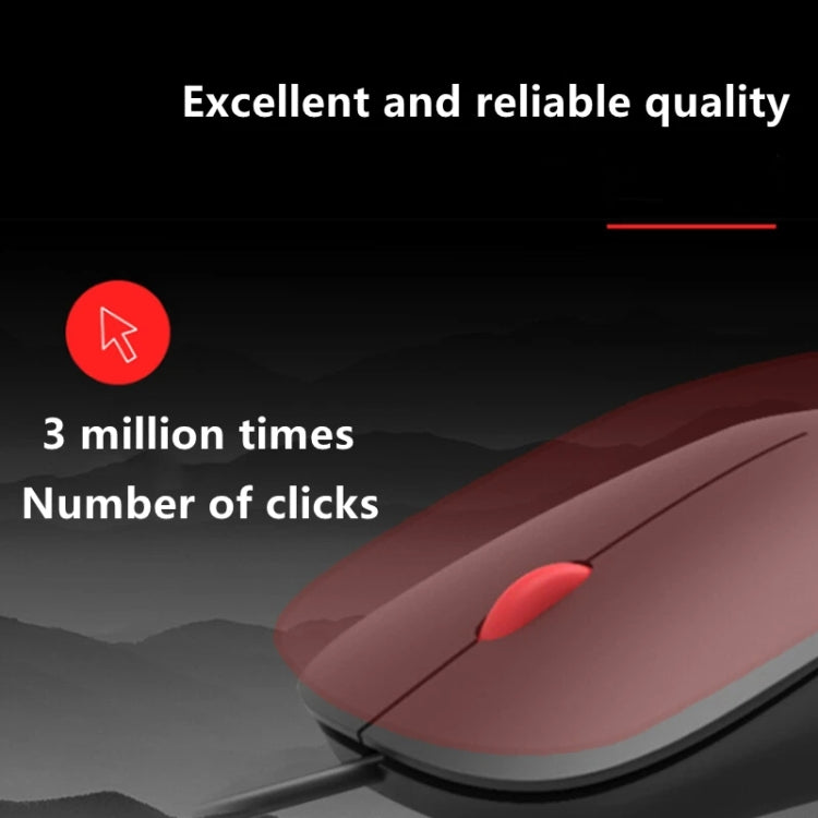 Lenovo Thinkplus M80 Office Lightweight Ergonomic Laptop Mouse, Specification: Wired - HoMEdemic™ 